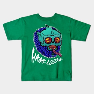 Trippy Skater Monster Hang Loose Kids T-Shirt